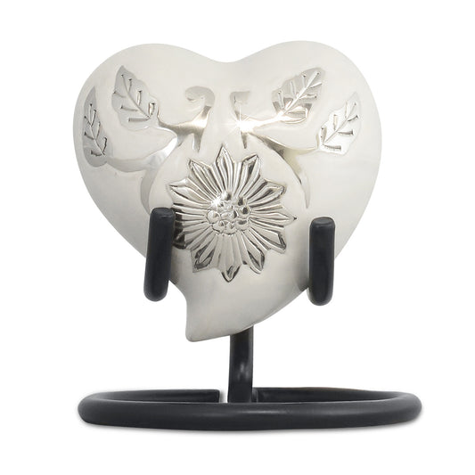 Loving White Heart Keepsake